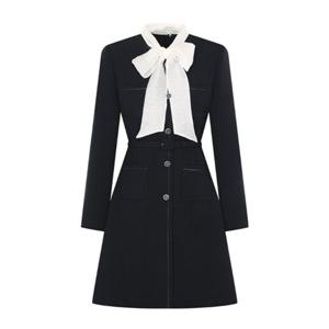 [케네스레이디] 리본타이 트위드 미니원피스 (EWOPPJ0102)