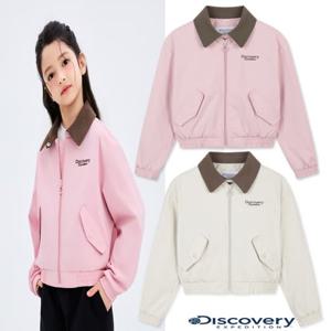 디스커버리키즈DKWJ13061여아 크롭 카라 자켓