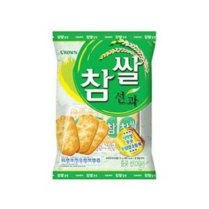 크라운스낵 크라운 참쌀 선과 아이 사무실 간식 과자 115g 1개