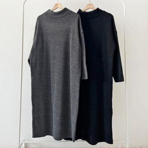 [강물처럼]빅사이즈원피스 Q199L510 포그니기모폴라롱원피스 LD