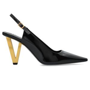 26 SS 베르사체 V2025 85mm 레더 슬링백 펌프스 1B00V 1019290D2VE