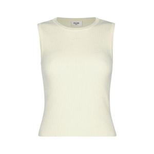 25FW 셀린느 민소매 티셔츠 RX03C861Z01OW OFF WHITE DOM