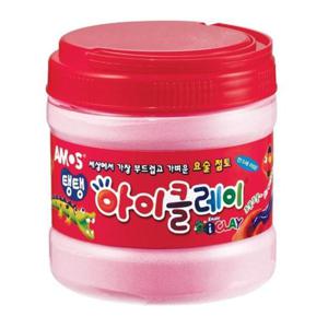 미술활동 아모스 탱탱 아이클레이 벌크 핑크 400g
