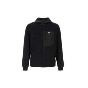 프라다 후드 티셔츠 UJL79ASWMO152Z F0002 Black