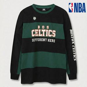 NBA  레터링 컬러블럭 롱 슬리브 티셔츠 N261TS021P