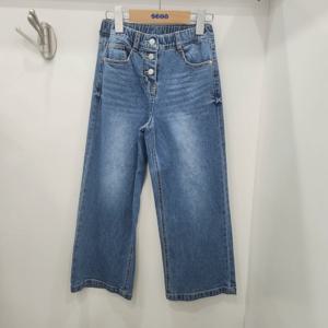 [에스핏]버튼 그레이 와이드 데님 팬츠 / SJZ101FJPT46