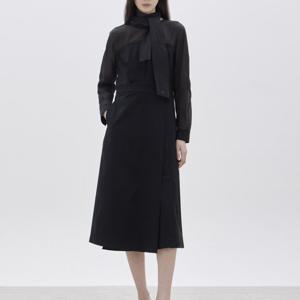 [쥬크]시스루 블록 타이 원피스  Z261MSE007