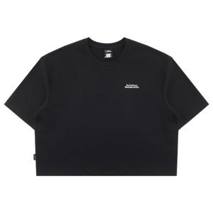 내셔널지오그래픽 여성 라텔 리젠 오버핏 크롭 반팔 티셔츠 N262WTS060 099