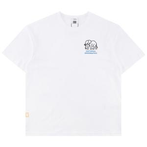 내셔널지오그래픽 라텔 리젠 동물 실루엣 그래픽 세미오버핏 반팔 티셔츠 N262UTS060 010