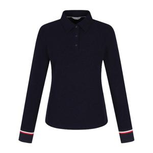 M 핑골프웨어 NQC 121D4TO351_NA 여성 자가드 카라 긴팔 티셔츠