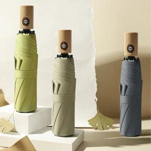 고풍스러운디자인 파스텔톤 UV암막 3단 자동 우양산 남자 여자 공용