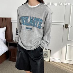 [로즈블로썸][멜팅브라운] 여성 오버핏 여자 여름 맨투맨 su23 (