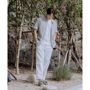 스노우피크 SNOWPEAK APPAREL 면터치 우븐 스트레이트 팬츠 (S25SMFPT70) White S25SMFPT70WH 337303