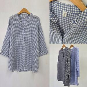 [강물처럼]위쉬몰 OL 젤체크버튼오픈카라남방(U242H504) 빅사이