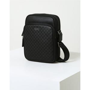 [닥스ACC]블랙 패턴배색 나일론 크로스백 DBBA3E014BK