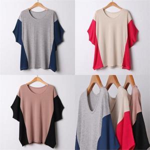 [강물처럼]위쉬몰 IL 옆배색가오리반팔티(E028H209) 빅사이즈 (8