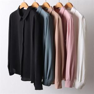 [강물처럼]빅사이즈사랑해요 I170L208 심플소매퍼프블라우스 IT