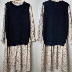 [강물처럼]빅사이즈사랑해요 E876L208 올리플라워롱원피스 BS (8