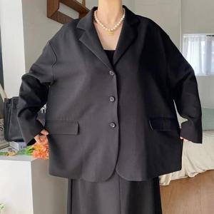 [강물처럼]아이우먼 프레이오버사이즈자켓 RAQ730M504 빅사이즈