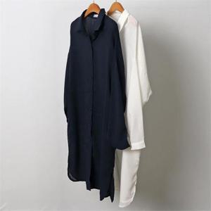 [강물처럼]빅사이즈사랑해요 J270L208 사각패턴롱로브남방 NR (8