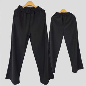 [강물처럼]빅사이즈슬랙스 U205L504 블랙일자와이드정장바지 OD