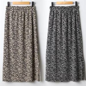 [강물처럼]위쉬몰 CH 호피옆트임주름스커트(J244H208) 빅사이즈