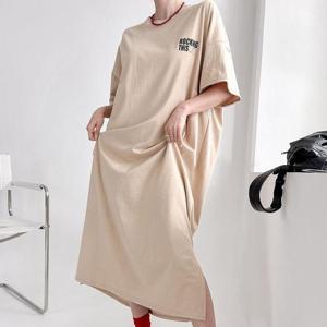 [강물처럼]아이우먼 디스밑트임롱롱원피스 NMU343M504 빅사이즈