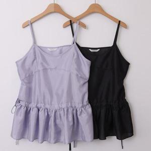 [강물처럼]빅사이즈뷔스티에 U295L504 히든주름슬리브리스 LY (3