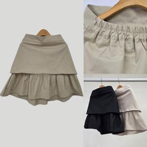 [강물처럼]위쉬몰 LT 설렘프릴밴딩스커트(U290H504) 빅사이즈 (3