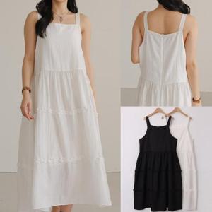 [강물처럼]위쉬몰 LY 소피도톰끈프릴원피스(U298H504) 빅사이즈