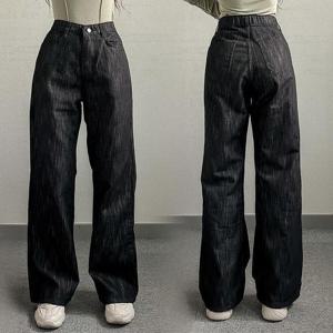 [강물처럼]빅사이즈청바지 P086L504 히든밴드통일자데님팬츠 LO