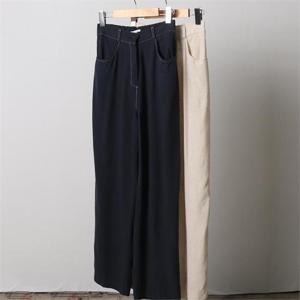 [강물처럼]빅사이즈사랑해요 J249L208 스티치린넨밴딩슬랙스 NN