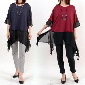 [강물처럼]위쉬몰 WW 무드시스루블라우스(6033H208) 빅사이즈 (8