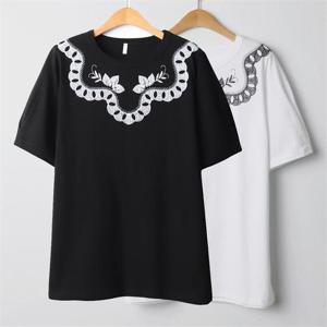 [강물처럼]위쉬몰 MN 진주나뭇잎나염반팔티(J200H208) 빅사이즈