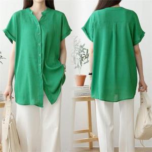 [강물처럼]위쉬몰 BN 요요미롤업블라우스(K196H208) 빅사이즈 (8