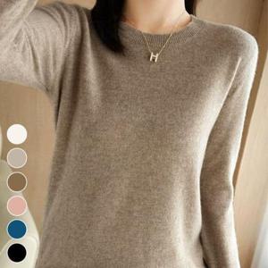 [의류] 퓨어 라운드 긴팔 풀오버 니트티 ELC-9012