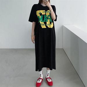 [강물처럼]아이우먼 코튼37프린팅롱원피스 MAN071M207 빅사이즈