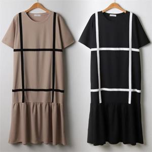 [강물처럼]위쉬몰 BE 로린줄셔링스판원피스(I982H207) 빅사이즈