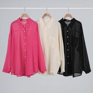 [강물처럼]빅사이즈카라남방 P405L505 오버핏요루카라롱남방 LY