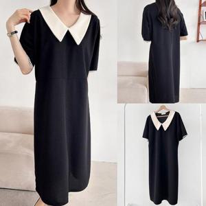 [강물처럼]위쉬몰 BS 포스펀칭소매배색원피스(U404H504) 빅사이