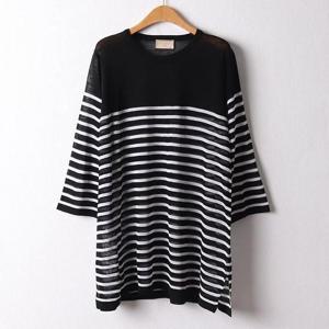 [강물처럼]아이우먼 여름단가라니트긴팔 RMD425M504 빅사이즈 (3