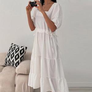 [강물처럼]아이우먼 사이드리본여주원피스 YPU390M504 빅사이즈