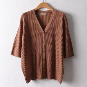 [강물처럼]아이우먼 심플골지썸머가디건 RMF024M211 빅사이즈 (3