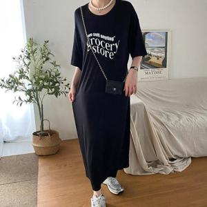 [강물처럼]아이우먼 스토어찰랑하프롱원피스 RAU357M504 빅사이