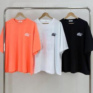 [강물처럼]빅사이즈라운드티 U348L504 메이크레터링루즈반팔티 N