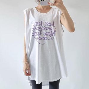 [강물처럼]아이우먼 필기체레이어드롱나시 NSU496M505 빅사이즈