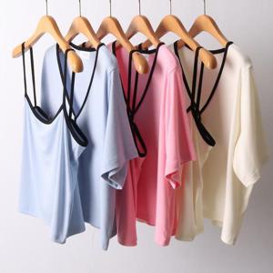 [강물처럼]빅사이즈뷔스티에 I813L505 브이넥가디건나시세트 DL