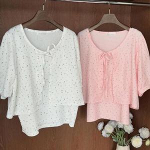 [강물처럼]빅사이즈가디건투피스 U424L505 스트로베리리본상의세