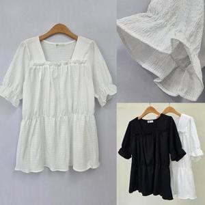 [강물처럼]위쉬몰 NB 샤베트퐁퐁프릴티셔츠(U446H505) 빅사이즈