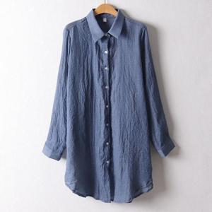 [강물처럼]아이우먼 스토리오버핏롱셔츠 IRD797M505 빅사이즈 (3